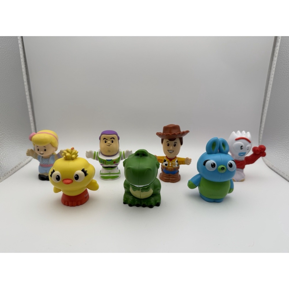 Fisher Price lot Of 7 Little People Disney Pixar Toy Story 4 Buzz Woody Forky Bo